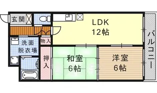 レジディア日比野【5階】の間取り
