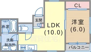 アプリコットハイツ【401号室】の間取り