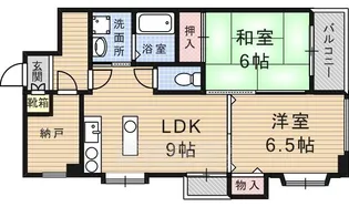 エスポワール桃栄【1階】の間取り