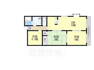 カサベルデくずは【1階】の間取り