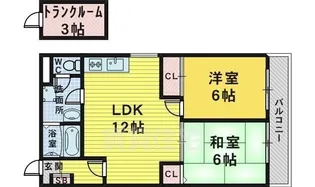 プレステージハイツ【4階】の間取り