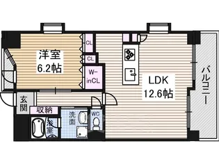 ラクラーレ大曽根【11階】の間取り