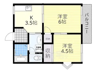 ハイツアオイ【202号室】の間取り