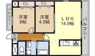 ベルグ大須【2階】の間取り