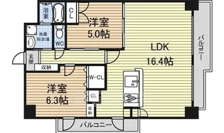 ラクラーレ大曽根【4階】の間取り