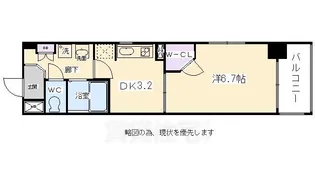 エステムプラザ京都烏丸五条【7階】の間取り
