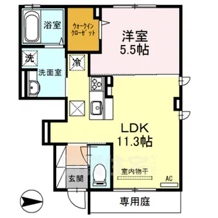 奈良県奈良市大安寺1丁目【アパート】の間取り