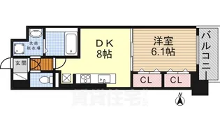 Twin Owls (ツインアウルズ)【6階】の間取り