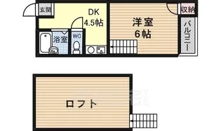 キッポー平野加美【707号室】の間取り