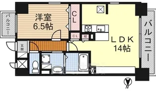 ツインアウルズ【4階】の間取り