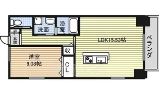 イルフィオーレ松原【502号室】の間取り