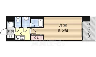 ルクレ新栄レジデンス【3階】の間取り