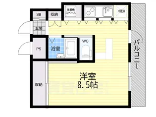 西北チェリーマンション【3階】の間取り