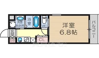 第5クリスタル三国駅前【105号室】の間取り