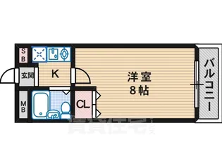 大阪府大阪市住吉区遠里小野2丁目【マンション】の間取り