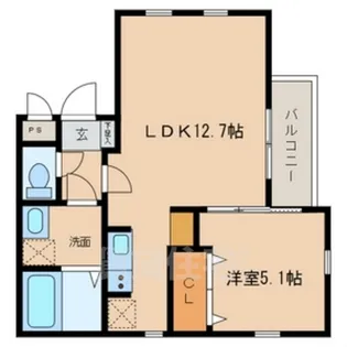 maple【202号室】の間取り