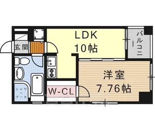 レインボーピア原【7階】の間取り