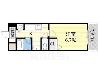 ジュネス京口【3階】の間取り