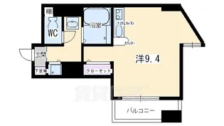 スワンズ京都西陣【3階】の間取り