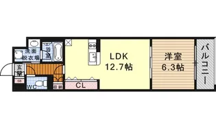 BPRレジデンス金山【4階】の間取り