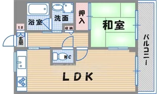 フロレセール【2階】の間取り