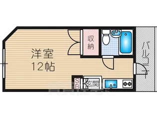 シティハイム木川【4階】の間取り