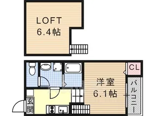 ロジュマン ユイット【1階】の間取り