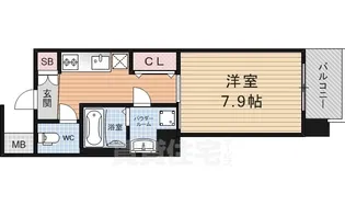 レジデンス京都ゲートシティ【3階】の間取り