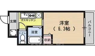 サンウエストくら【4階】の間取り