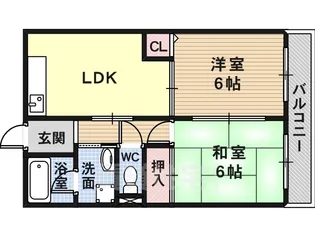 大阪府松原市天美北7丁目【アパート】の間取り