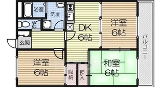 真田マンション【205号室】の間取り
