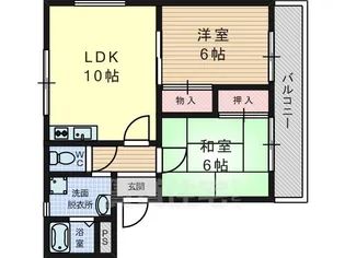 ドゥネフリェール【1階】の間取り