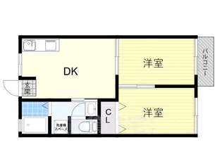 メリーハイツ【2階】の間取り