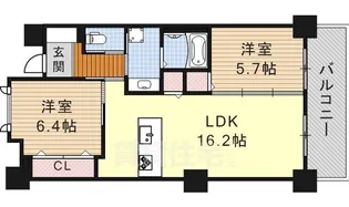 白壁リンクス【5階】の間取り