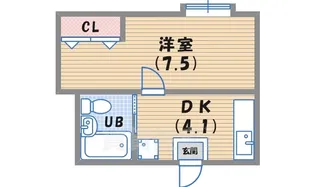 ベル今津【3階】の間取り