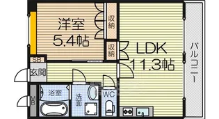 大阪府和泉市一条院町【アパート】の間取り