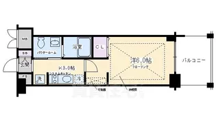 エステムプラザ京都三条大橋【3階】の間取り