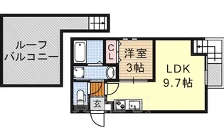 Grandtic虹 (グランティックニジ)【2階】の間取り