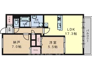 フロイデ川添【2階】の間取り