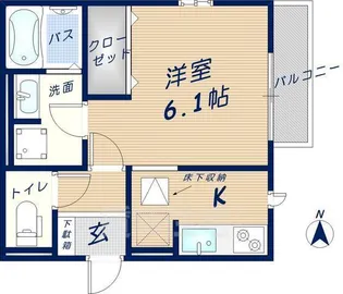 セジュール・ユイット西岩田【2階】の間取り