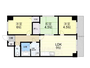ドエル仁川【2階】の間取り