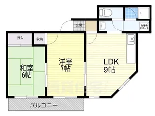 アフロディーテ友渕【4階】の間取り