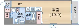レジディア神戸磯上【6階】の間取り