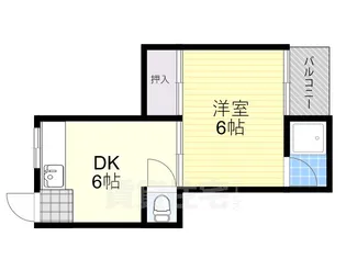長居グランドハイツ【3階】の間取り