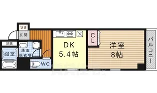 meLiV鶴舞【8階】の間取り