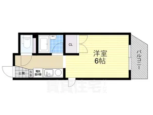 1Kの間取り画像