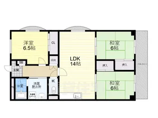 神垣ヒルK・Tハイム【3階】の間取り