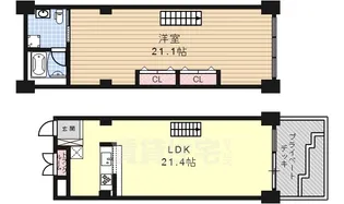 トランセット覚王山【2階】の間取り