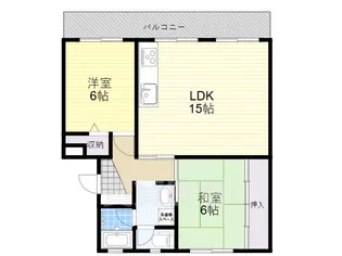 ヴィルドミール富雄【2階】の間取り