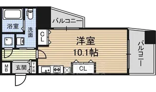 ライブコート千種【9階】の間取り